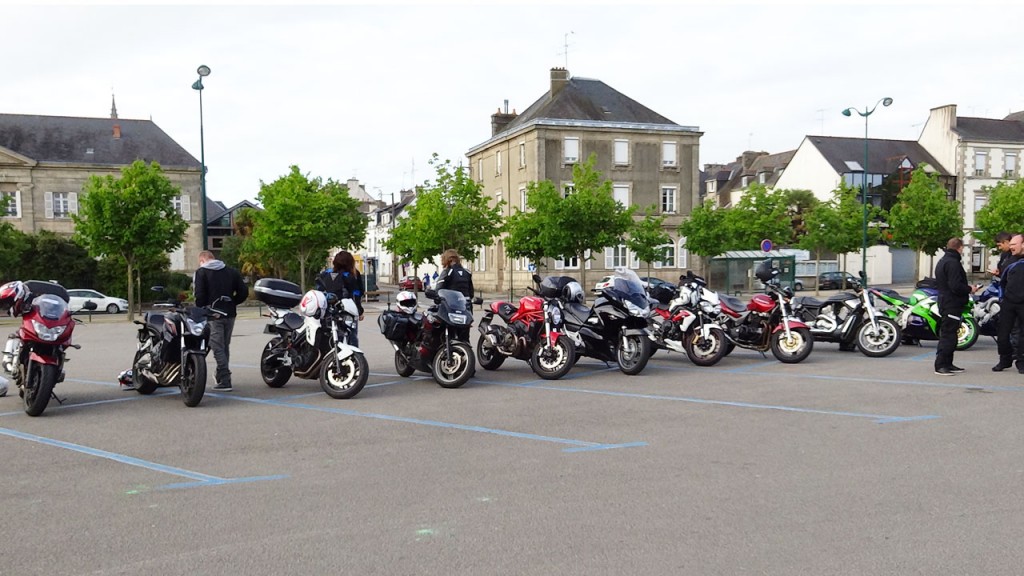 Groupe de motos
