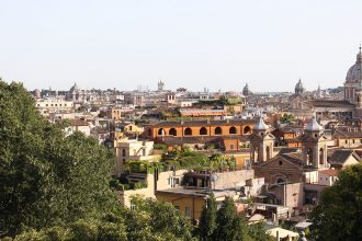 vue depuis la villa borghese rome