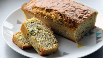 cake chevre basilic sans gluten