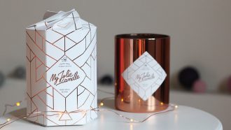 bougie rose gold