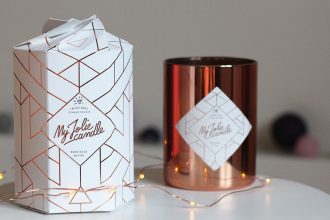 bougie rose gold